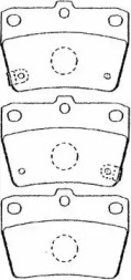 Комплект тормозных колодок AISIN A2N031